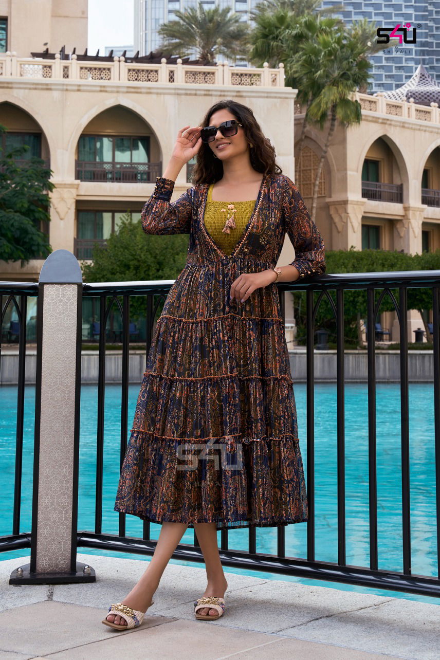 Hello Jacket Vol 9 By S4U Shivali Designer Kurti Catalog 